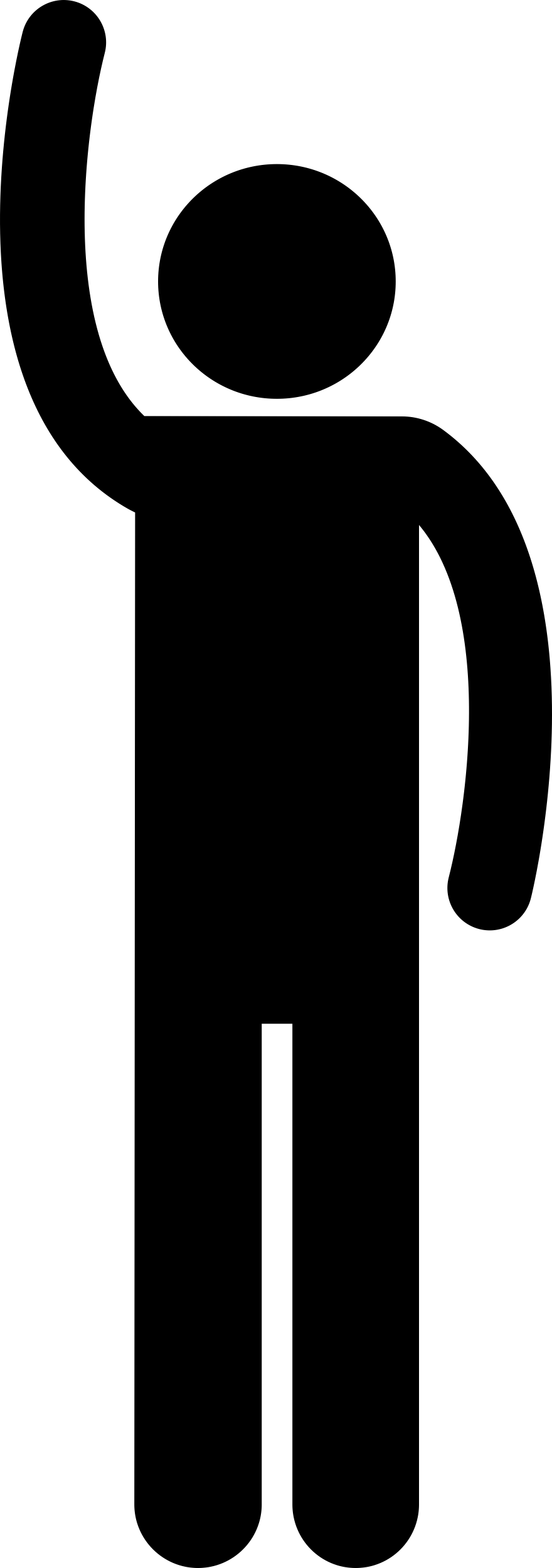 Raising Hand Silhouette Silhouette Cutting Svg Files Free Vectors